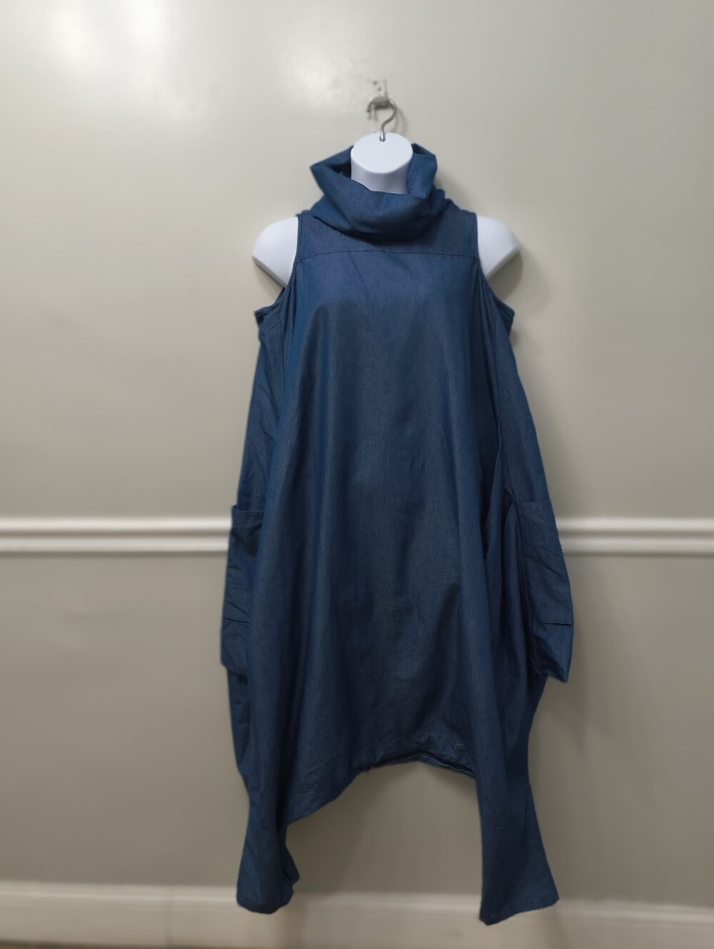 Step In Style Denim Jumpsuit One-Piece One Size  Lagenlook Oversize Boho